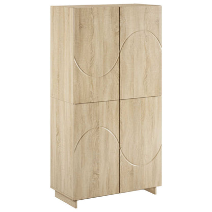 Hoge kast Sonoma Eiken 79x41x151 cm Bewerkt hout