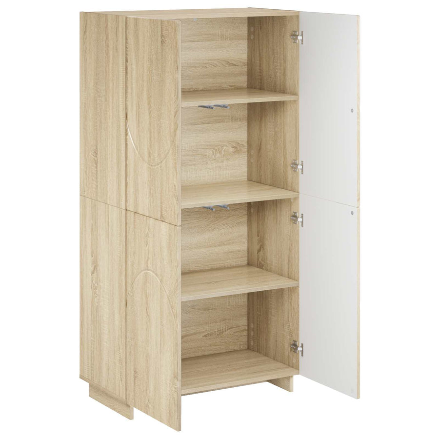 Hoge kast Sonoma Eiken 79x41x151 cm Bewerkt hout