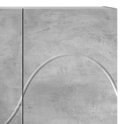 Hoge kast Betongrijs 79 x 41 x 151 cm Bewerkt hout