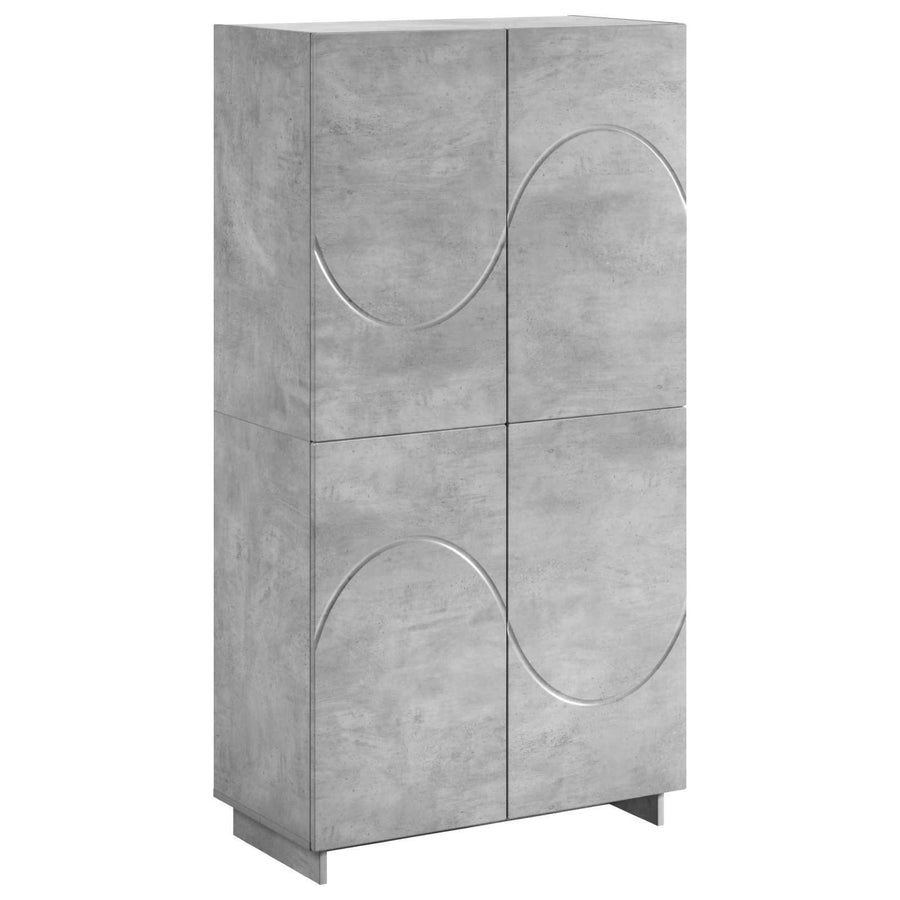 Hoge kast Betongrijs 79 x 41 x 151 cm Bewerkt hout