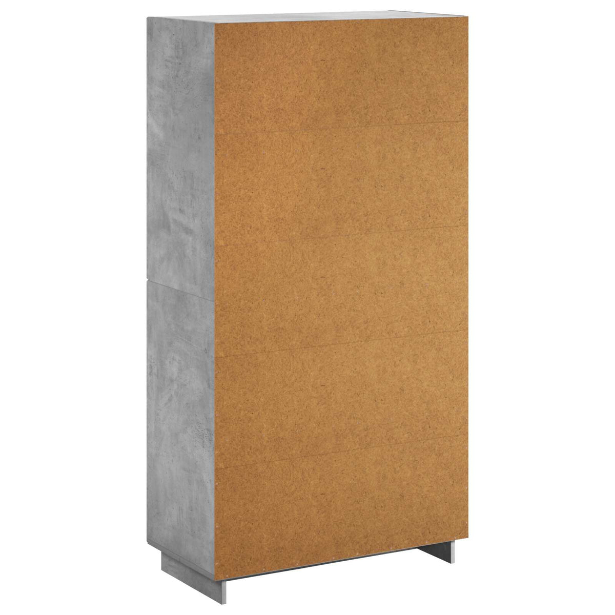 Hoge kast Betongrijs 79 x 41 x 151 cm Bewerkt hout