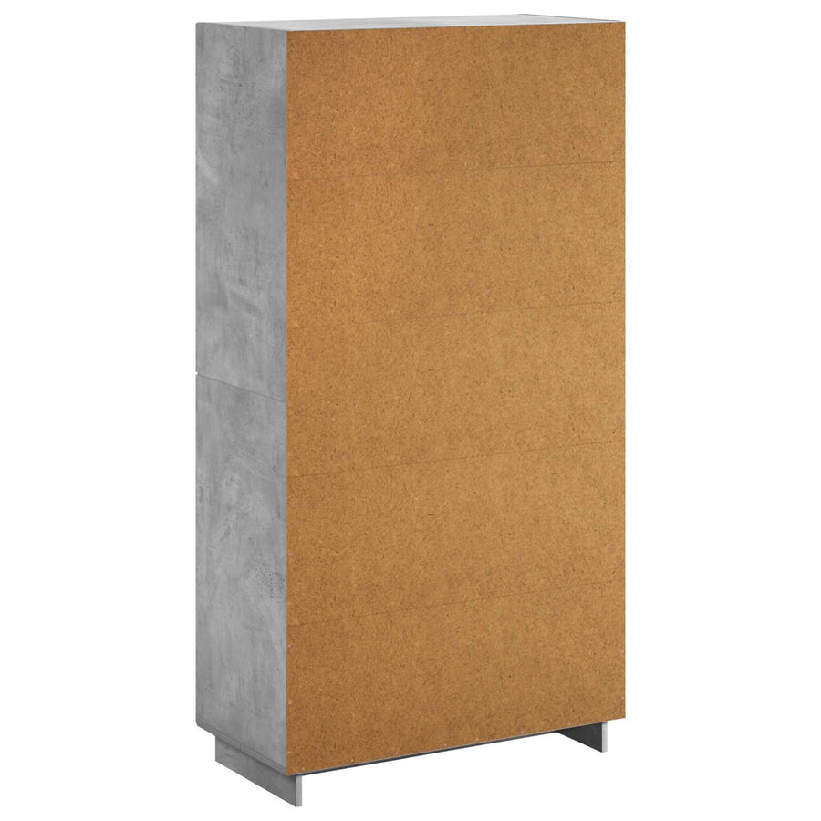 Hoge kast Betongrijs 79 x 41 x 151 cm Bewerkt hout