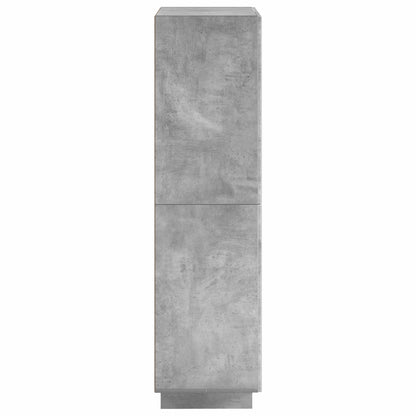 Hoge kast Betongrijs 79 x 41 x 151 cm Bewerkt hout