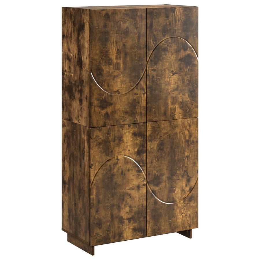 Hoge kast Gerookt eiken 79 x 41 x 151 cm Bewerkt hout