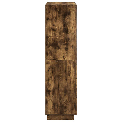Hoge kast Gerookt eiken 79 x 41 x 151 cm Bewerkt hout