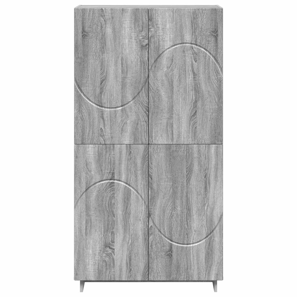 Hoge kast Grijs Sonoma 79 x 41 x 151 cm Bewerkt hout