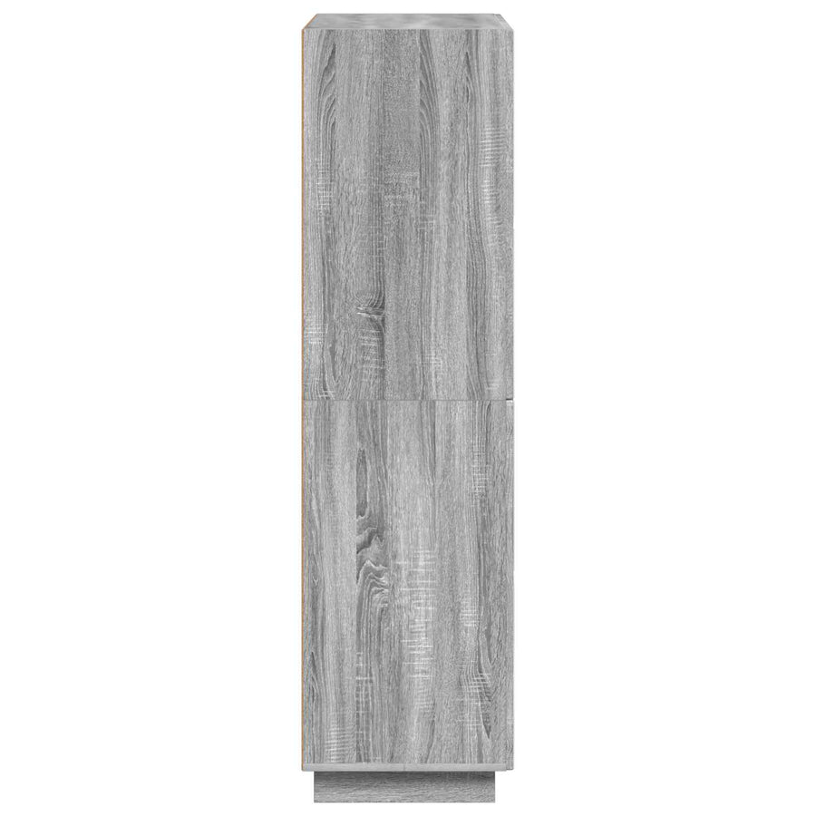 Hoge kast Grijs Sonoma 79 x 41 x 151 cm Bewerkt hout