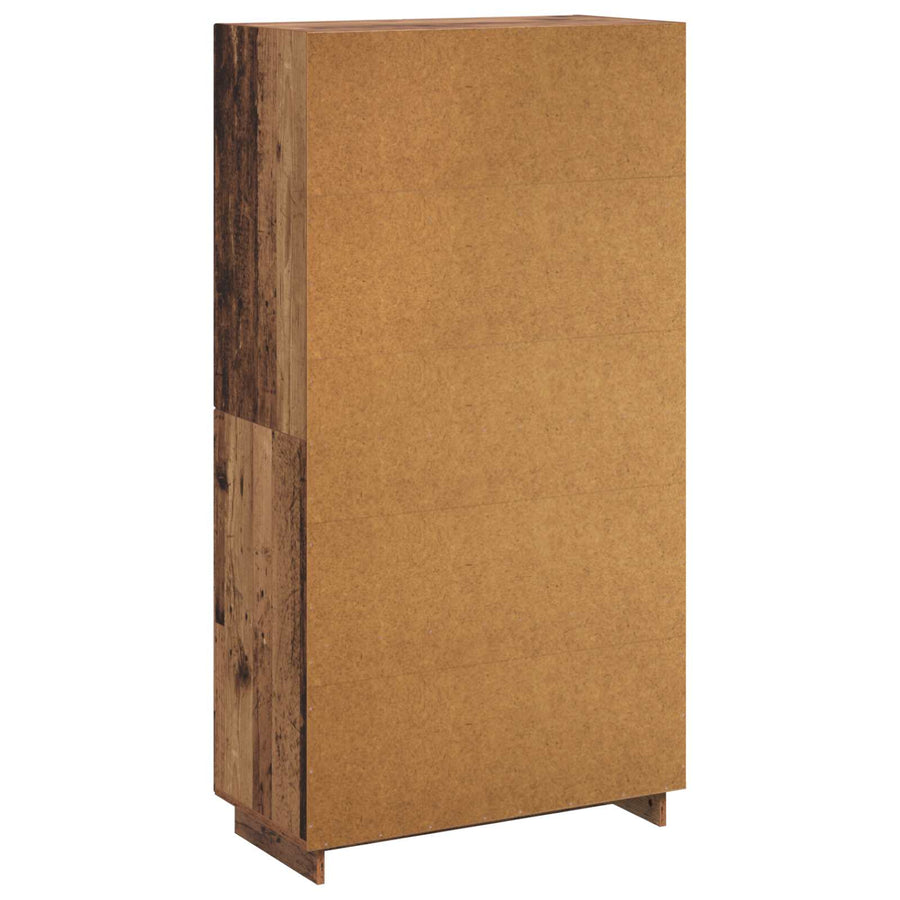 Hoge kast Oud hout 79 x 41 x 151 cm Bewerkt hout