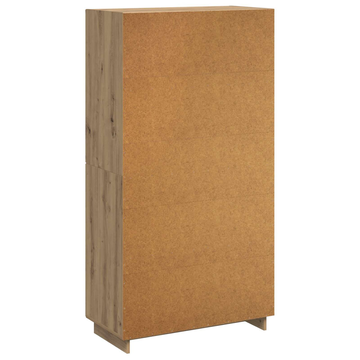 Hoge kast Artisanaal eiken 79 x 41 x 151 cm Bewerkt hout
