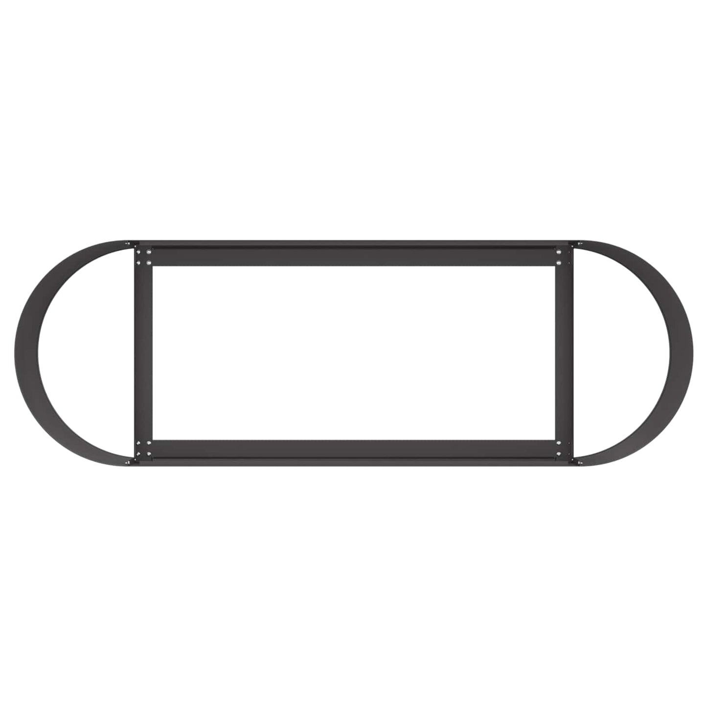 Verhoogd Tuinbed Zwart 120 x 40 x 40 cm Staal