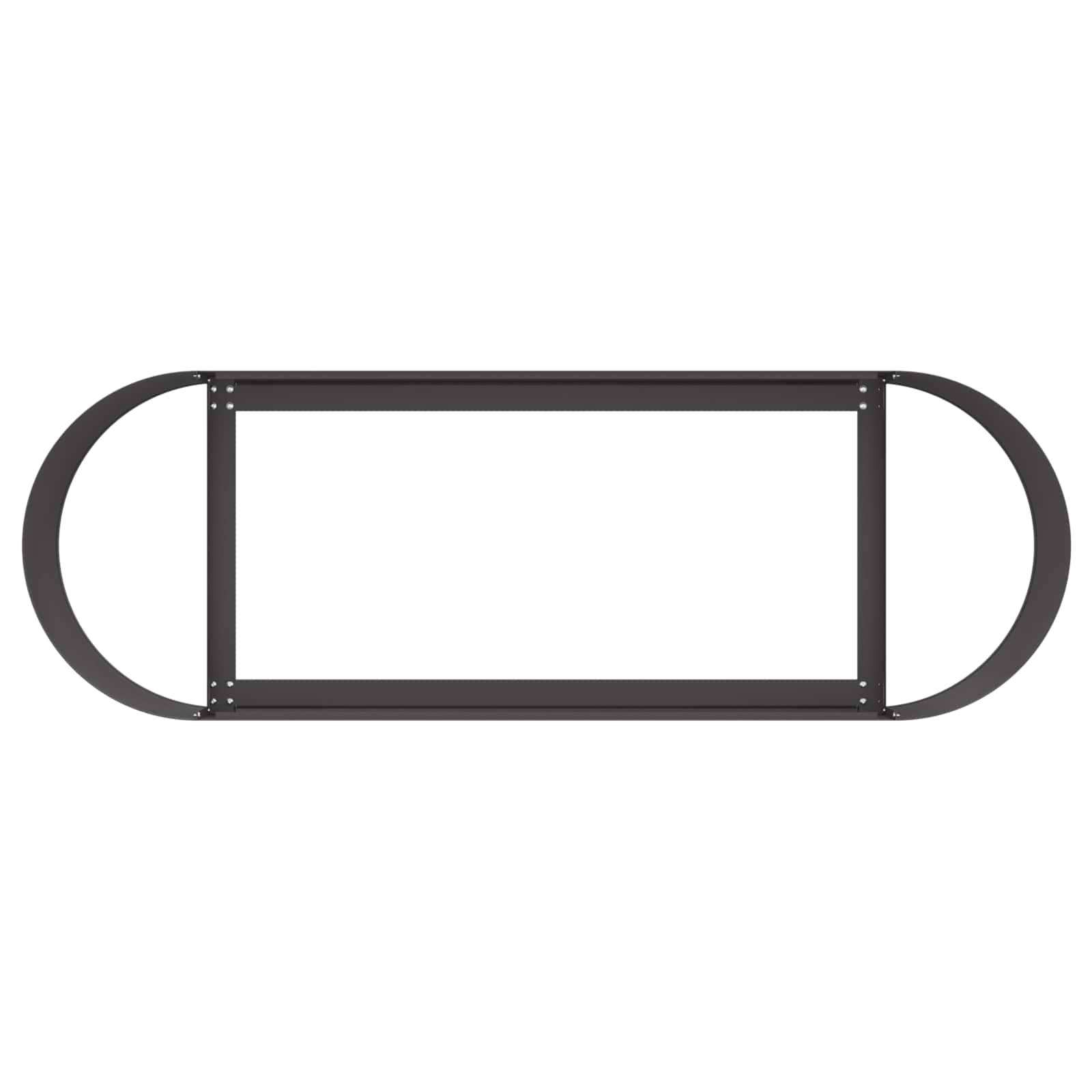 Verhoogd Tuinbed Zwart 120 x 40 x 40 cm Staal