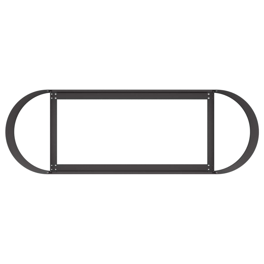 Verhoogd Tuinbed Zwart 120 x 40 x 40 cm Staal