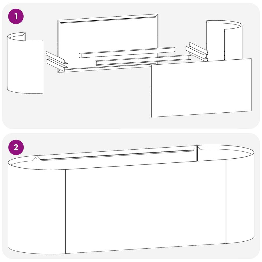 Verhoogd Tuinbed Antracietkleurig 120 x 40 x 40 cm