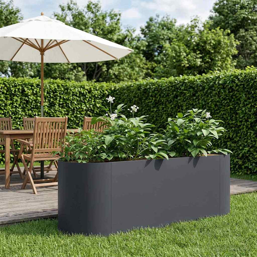 Verhoogd Tuinbed Antracietkleurig 120 x 40 x 40 cm