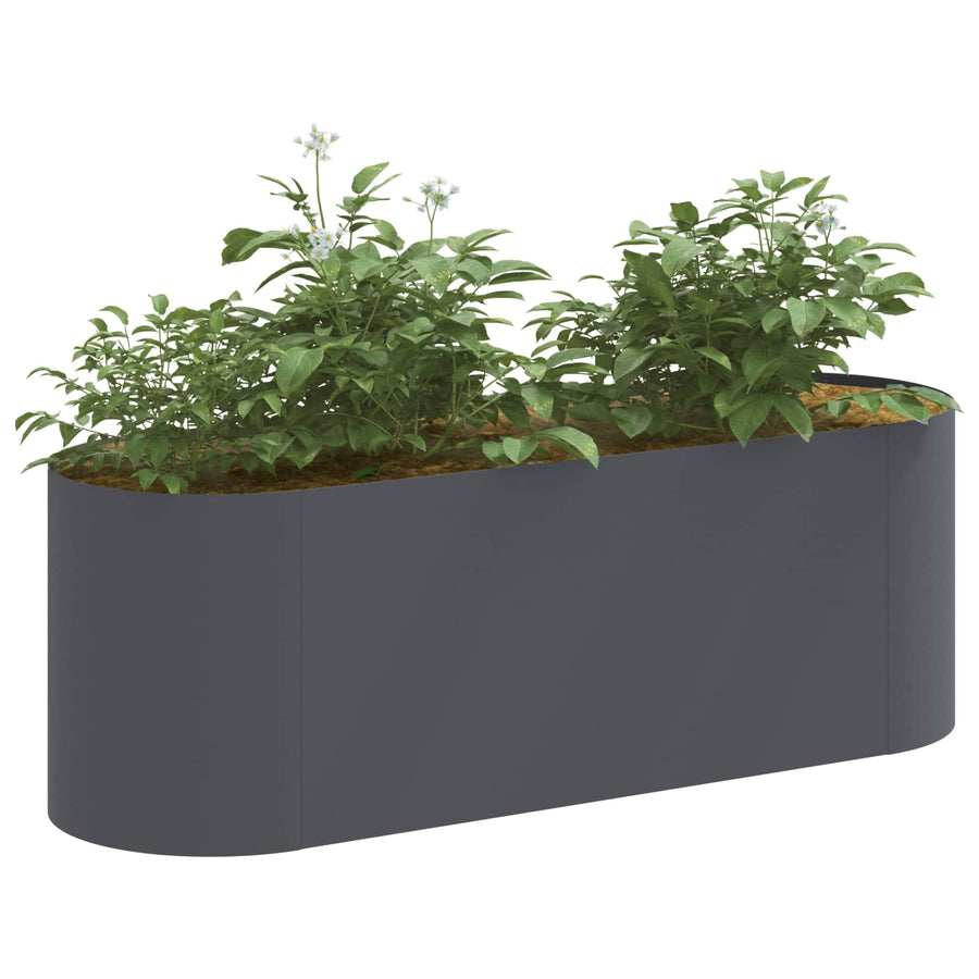 Verhoogd Tuinbed Antracietkleurig 120 x 40 x 40 cm