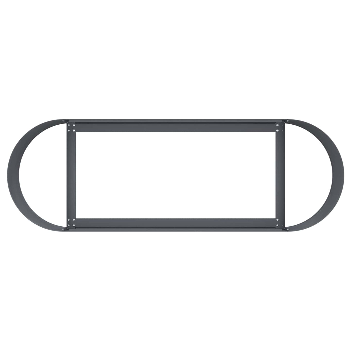 Verhoogd Tuinbed Antracietkleurig 120 x 40 x 40 cm