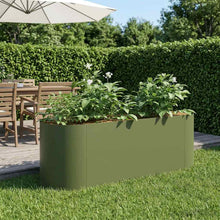 Verhoogd Tuinbed Olijfgroen 120 x 40 x 40 cm