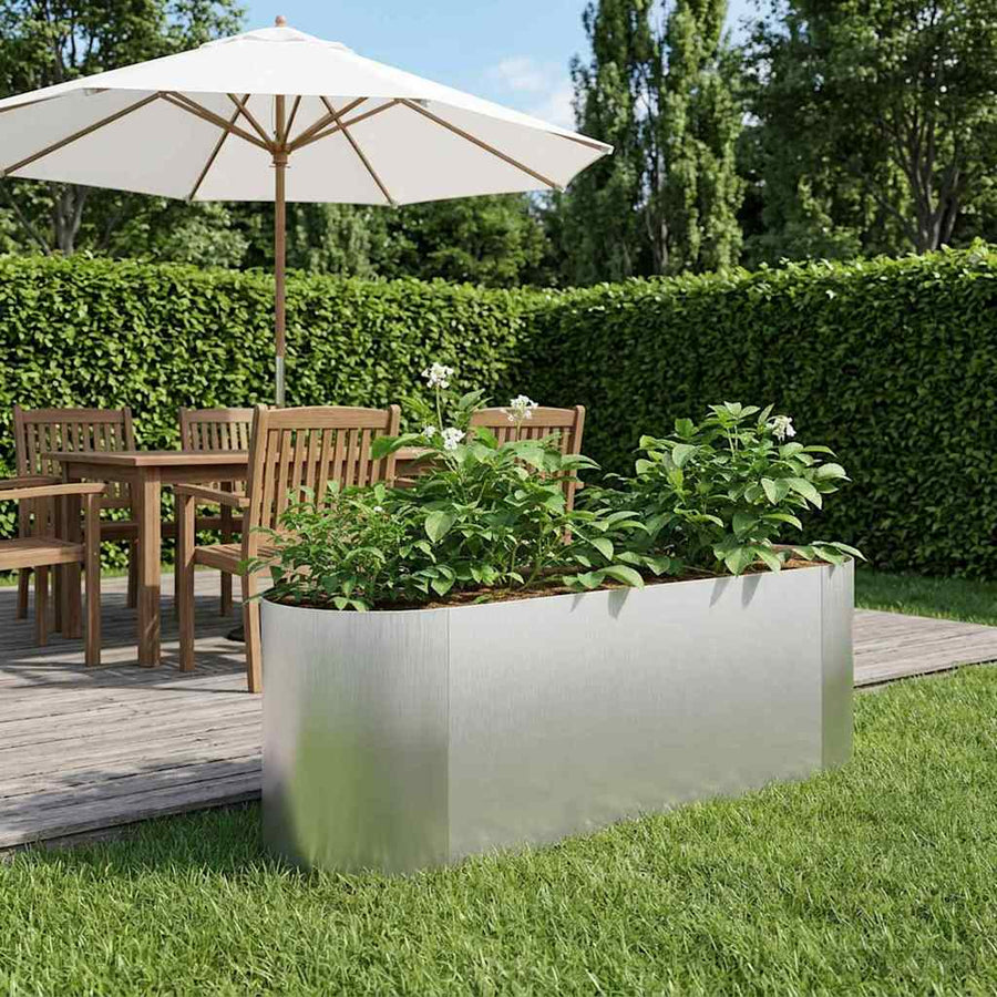 Verhoogd Tuinbed Roestvrij staal 120 x 40 x 40 cm