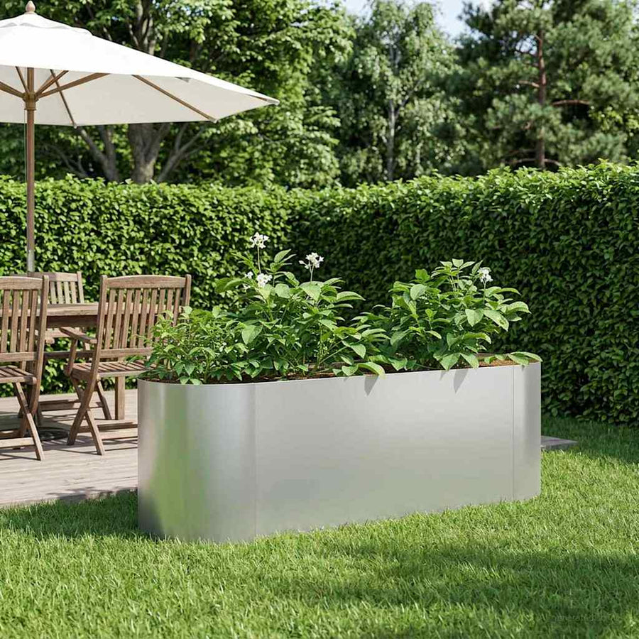 Verhoogd Tuinbed Gegalvaniseerd staal 120 x 40 x 40 cm