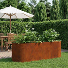 Tuinbed verhoogd cortenstaal 120x40x40 cm