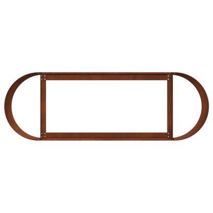 Verhoogd Tuinbed Cortenstaal 120 x 40 x 40 cm