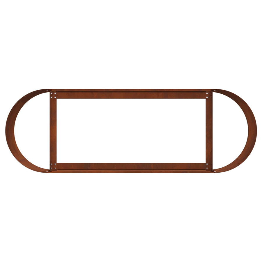 Verhoogd Tuinbed Cortenstaal 120 x 40 x 40 cm