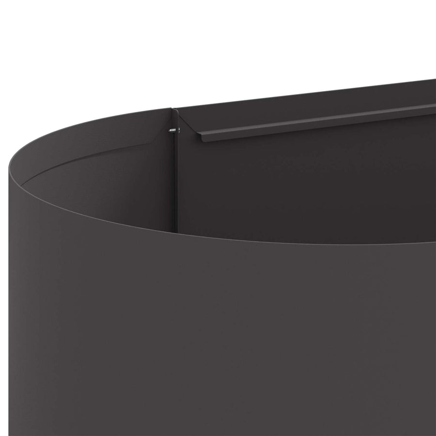 Verhoogd Tuinbed Zwart 200 x 40 x 40 cm
