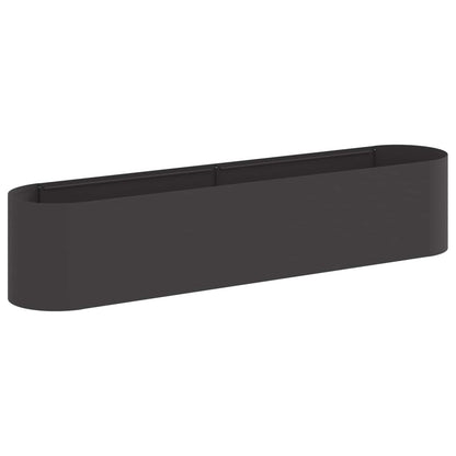 Verhoogd Tuinbed Zwart 200 x 40 x 40 cm