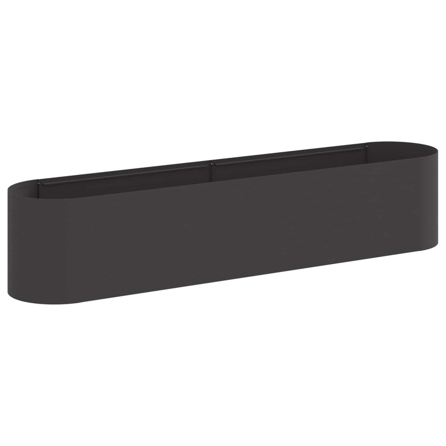 Verhoogd Tuinbed Zwart 200 x 40 x 40 cm
