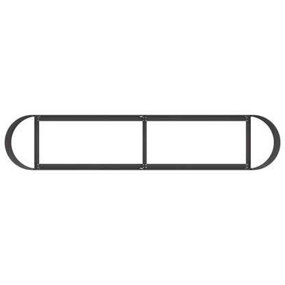 Verhoogd Tuinbed Zwart 200 x 40 x 40 cm