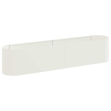 Verhoogd Tuinbed Wit 200 x 40 x 40 cm