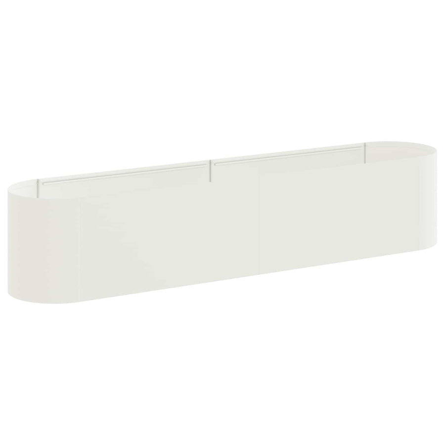 Verhoogd Tuinbed Wit 200 x 40 x 40 cm
