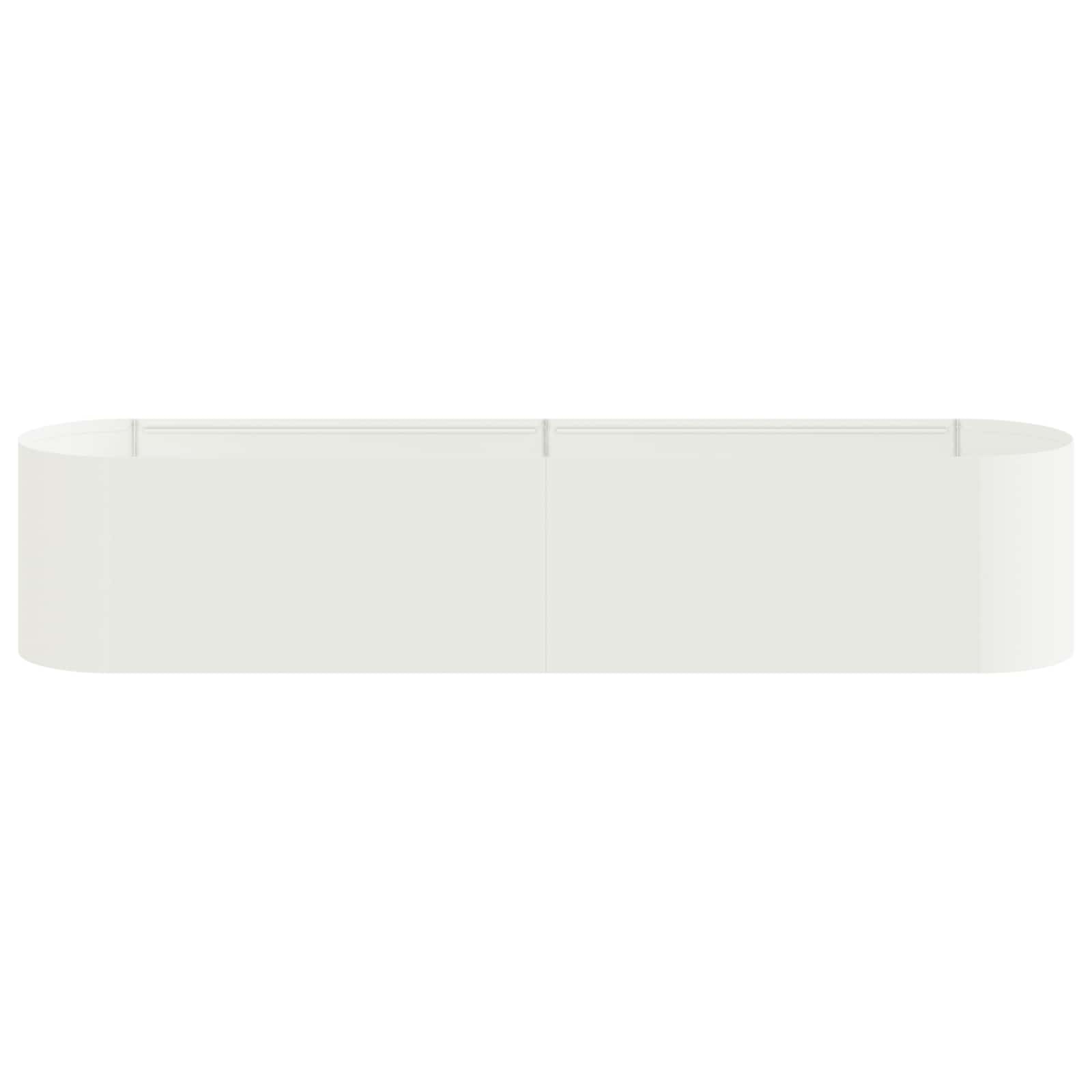 Verhoogd Tuinbed Wit 200 x 40 x 40 cm