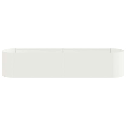 Verhoogd Tuinbed Wit 200 x 40 x 40 cm