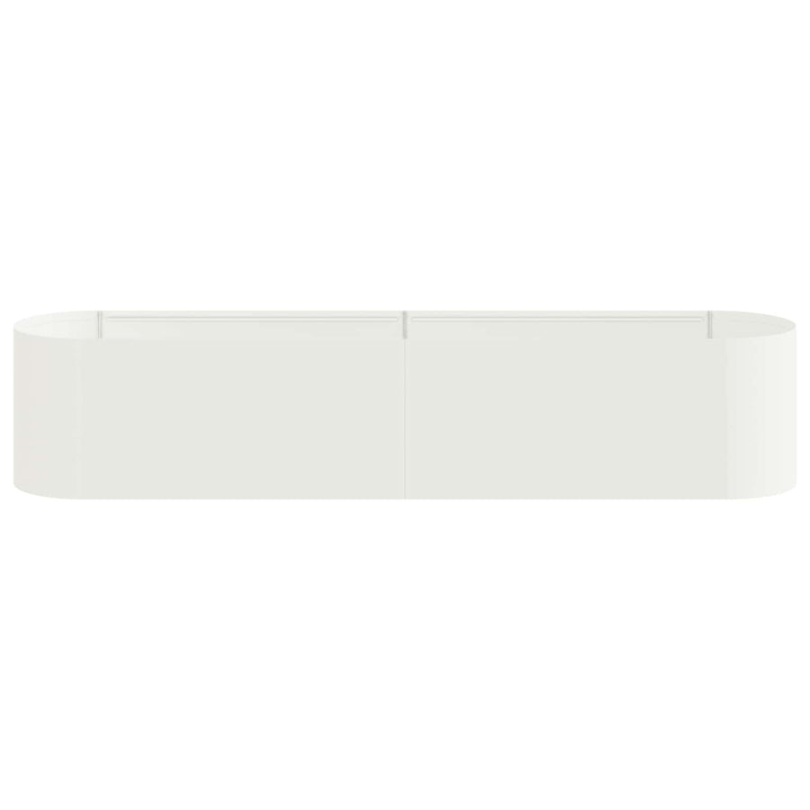 Verhoogd Tuinbed Wit 200 x 40 x 40 cm
