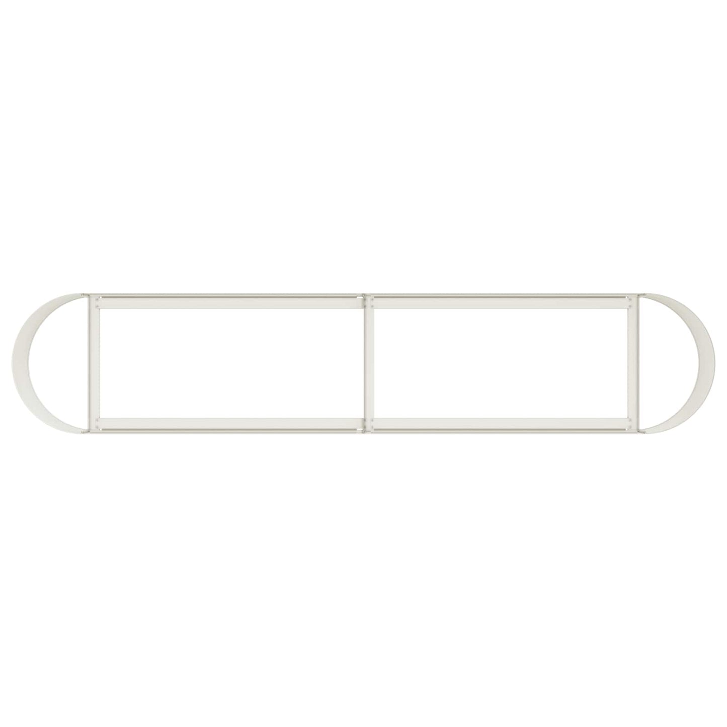 Verhoogd Tuinbed Wit 200 x 40 x 40 cm