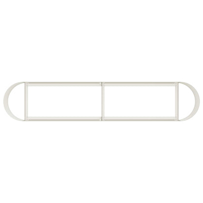 Verhoogd Tuinbed Wit 200 x 40 x 40 cm