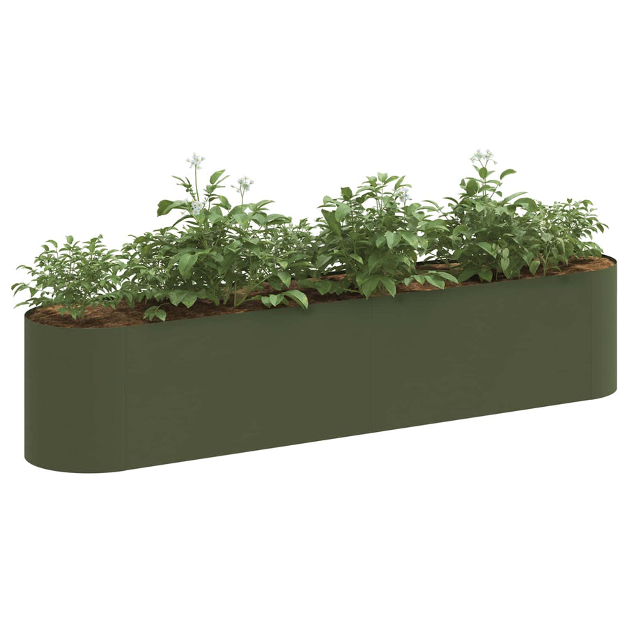 Verhoogd Tuinbed Olijfgroen 200 x 40 x 40 cm