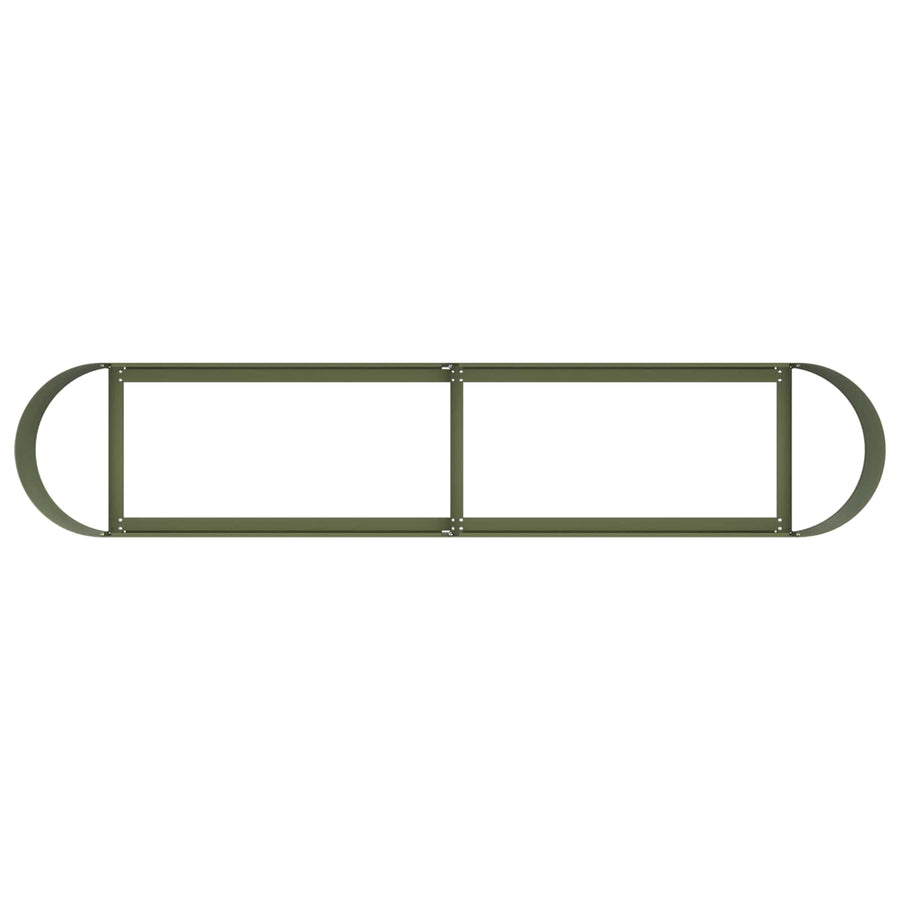 Verhoogd Tuinbed Olijfgroen 200 x 40 x 40 cm
