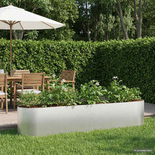 Verhoogd Tuinbed Roestvrij staal 200 x 40 x 40 cm