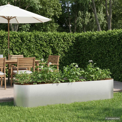 Verhoogd Tuinbed Roestvrij staal 200 x 40 x 40 cm