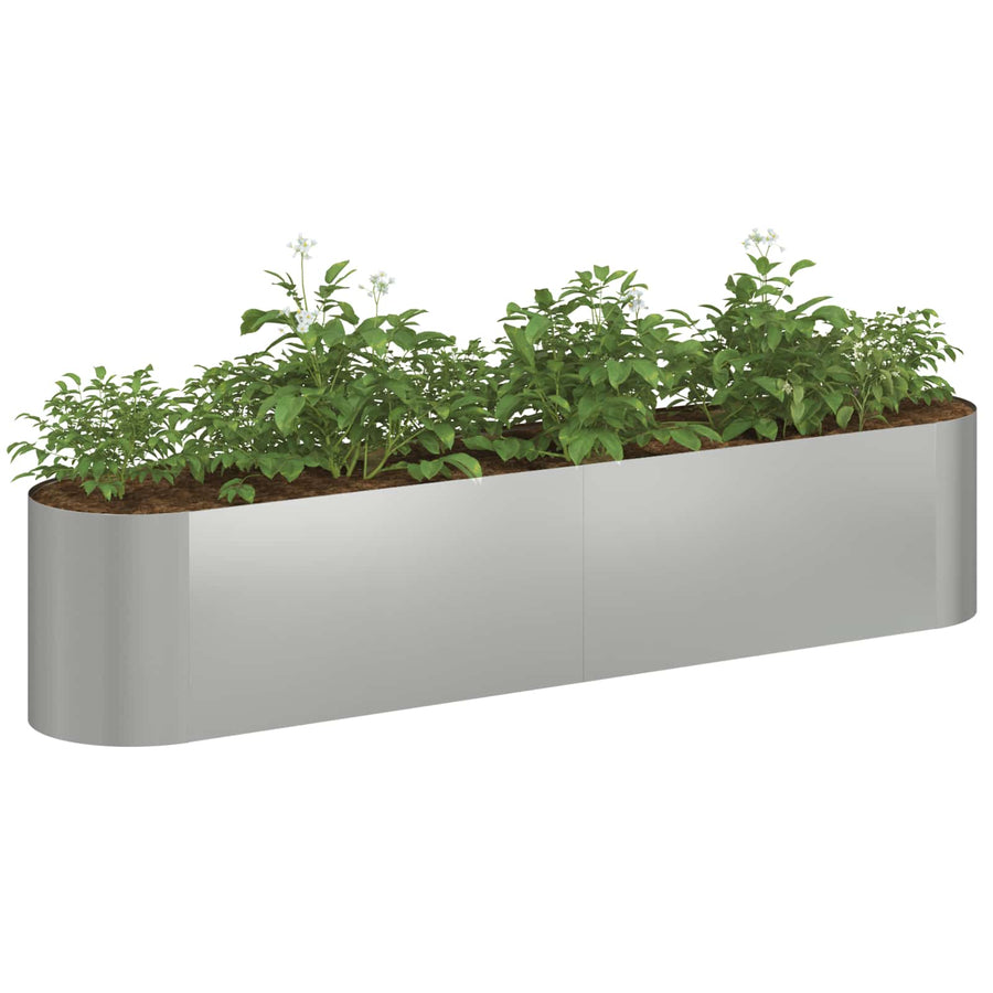Verhoogd Tuinbed Gegalvaniseerd staal 200 x 40 x 40 cm
