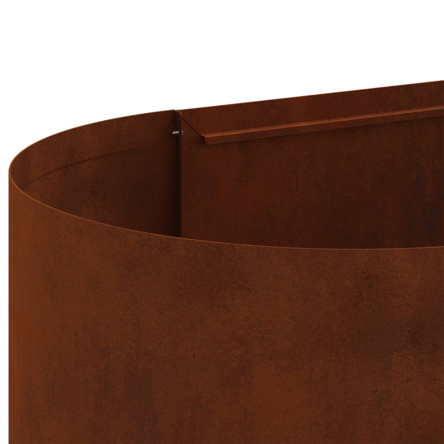 Verhoogd Tuinbed Cortenstaal 200 x 40 x 40 cm