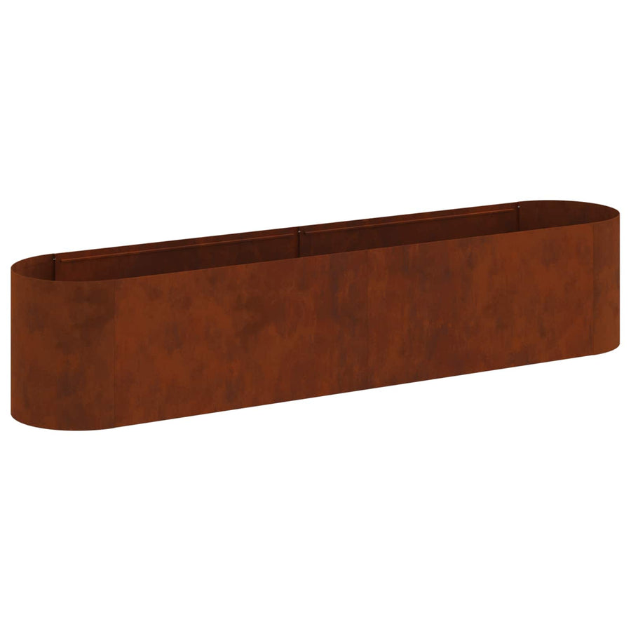 Verhoogd Tuinbed Cortenstaal 200 x 40 x 40 cm