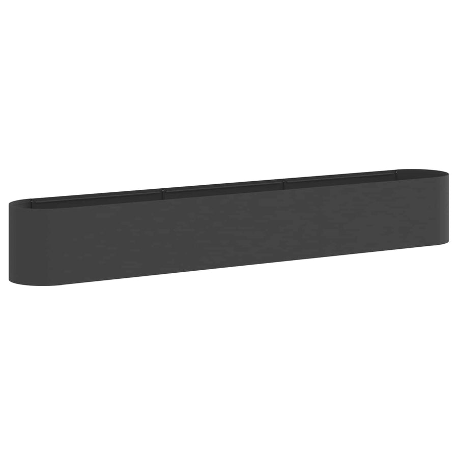 Verhoogd Tuinbed Zwart 280 x 40 x 40 cm