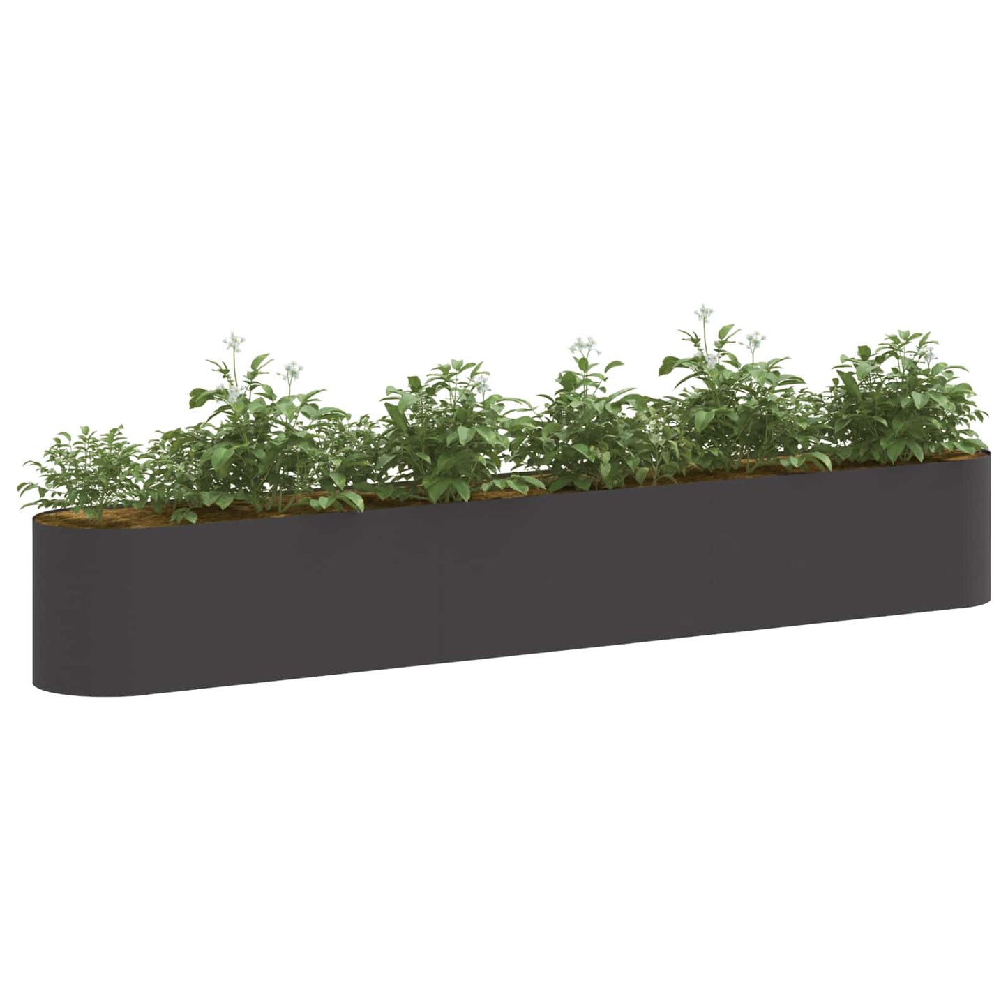 Verhoogd Tuinbed Zwart 280 x 40 x 40 cm