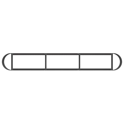 Verhoogd Tuinbed Zwart 280 x 40 x 40 cm