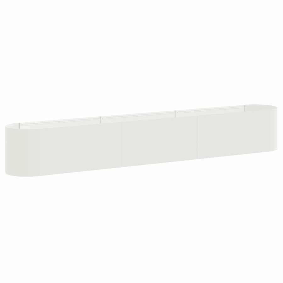 Verhoogd Tuinbed Wit 280 x 40 x 40 cm