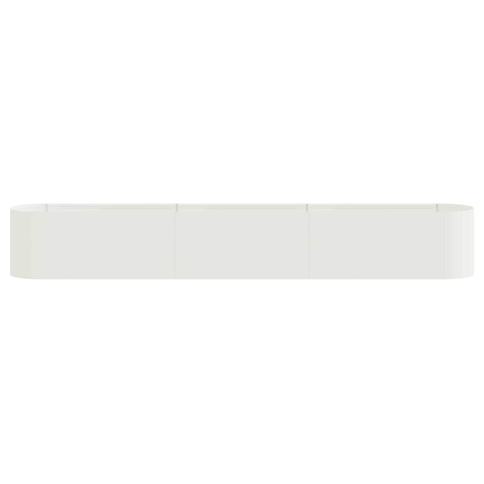 Verhoogd Tuinbed Wit 280 x 40 x 40 cm