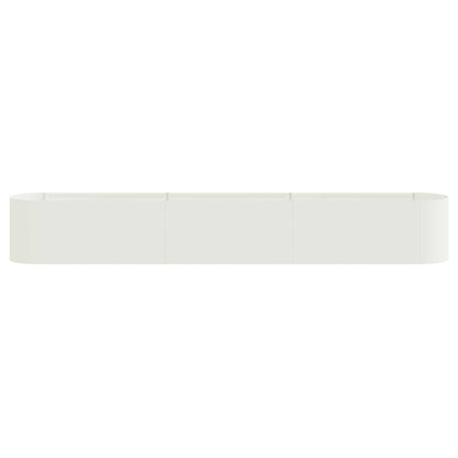 Verhoogd Tuinbed Wit 280 x 40 x 40 cm